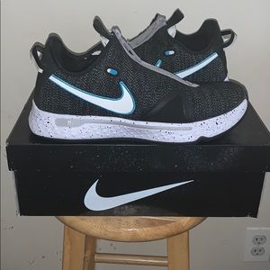 Nike PG 4 Heather Black and Blue